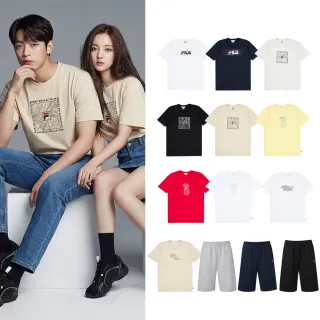 【FILA】短袖T恤 中性款 男女款 運動上衣 運動服 短褲 (任選)