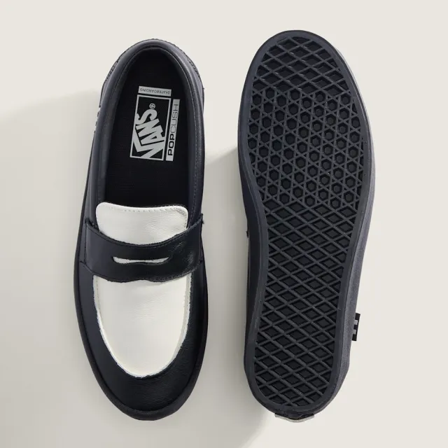 【VANS】官方旗艦 Skate Loafer 黑白色樂福鞋 休閒鞋
