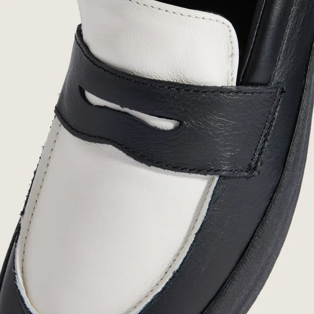 【VANS】官方旗艦 Skate Loafer 黑白色樂福鞋 休閒鞋