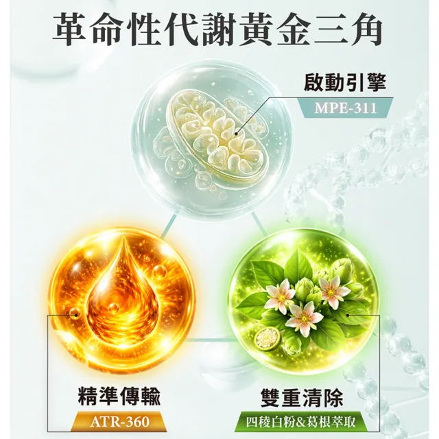 【AmaBios 亞馬生醫】MPE-311激孅粒現2盒(30粒/盒 獨家粒線體代謝科技)