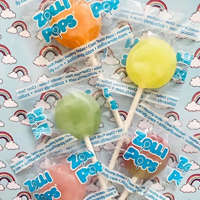 【Zollipops】木糖醇無糖棒棒糖-熱帶水果口味58.4gx5包(共40支)