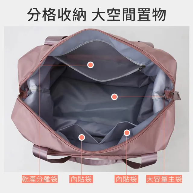 Touring 加大版擴展旅行袋 摺疊便攜 乾溼分離 側肩包拉桿包旅遊收納袋 折疊行李袋