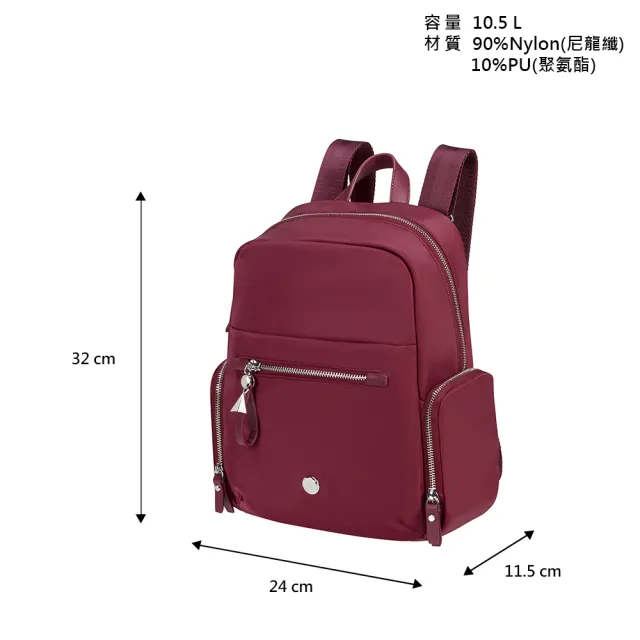 【Samsonite 新秀麗】KARISSA EVO 日常休閒輕量後背包/女包/雙肩包/通勤包(多色可選)