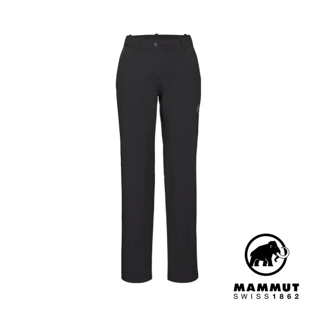 【Mammut 長毛象官方直營】Hiking V Pants Women 防曬彈性健行長褲 黑色 女款 #1022-02530