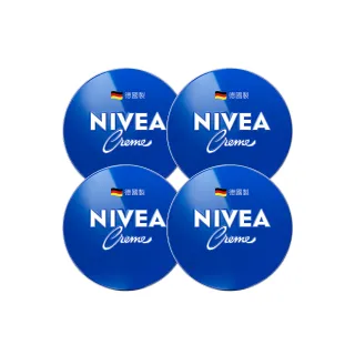 【NIVEA 妮維雅】妮維雅霜150ml-4入組(小藍罐 保濕身體乳霜 臉體適用)
