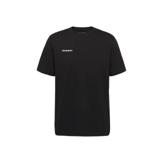 【Mammut 長毛象】Mammut Base T-Shirt AF Mini Logo 迷你Logo有機棉短袖T恤 黑色 男款 #1017-07540