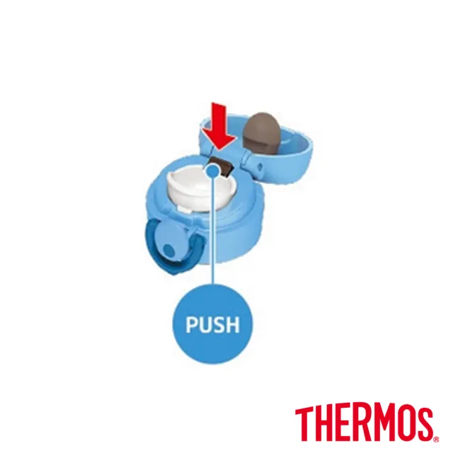 【THERMOS 膳魔師】買1送1_不鏽鋼輕量彈蓋保溫瓶500ml+500ml(JNR-501/502)