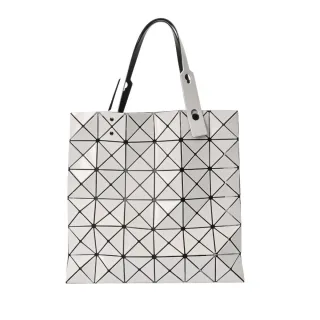 【ISSEY MIYAKE 三宅一生】BAOBAO LUCENT 6x6 亮面托特包 白色 BB51-AG053-01