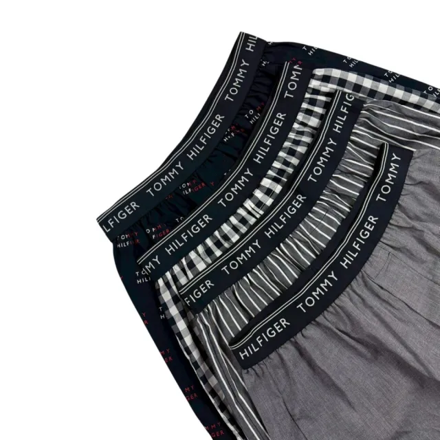 【TOMMY HILFIGER】男內褲 四件組 盒裝 四角褲 湯米 純棉 內褲 平口內褲 透氣內褲 寬鬆 透氣 @1790