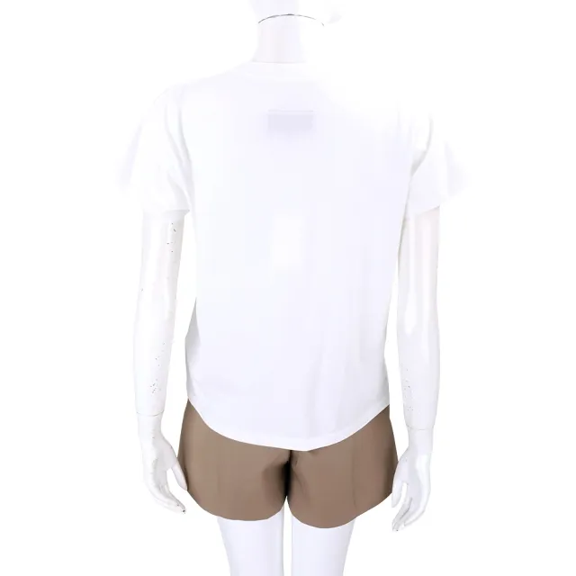 【MM6 MAISON MARGIELA】數字標籤圓領白色純棉短袖TEE T恤