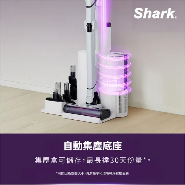 【Shark】LC351 EVOPOWER Neo+自動集塵智能無線吸塵器(輕量 抗纏結 HEPA濾網 寵物毛 車用 手持)