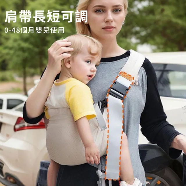 【YIGNW】前背式嬰兒腰凳 嬰兒背巾 前抱式嬰兒揹帶 防後仰 四季通用 寶寶外出腰凳 抱娃省力神器