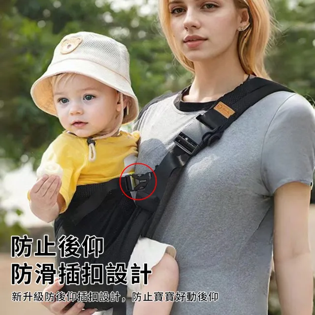 【YIGNW】前背式嬰兒腰凳 嬰兒背巾 前抱式嬰兒揹帶 防後仰 四季通用 寶寶外出腰凳 抱娃省力神器