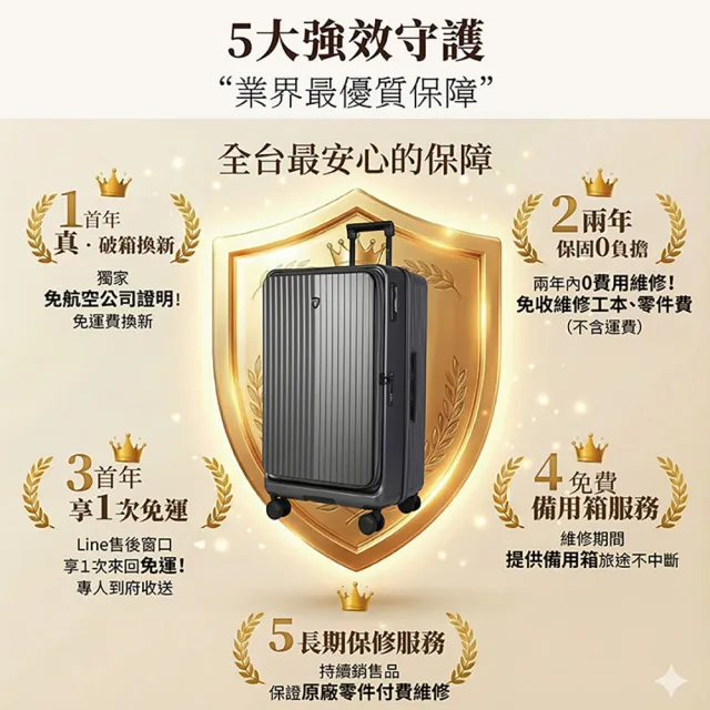 【LureDada 鹿兒搭搭】30吋 大嘴獸PRO 上掀式行李箱 前開式行李箱(日本HINOMOTO煞車輪 減震輪)