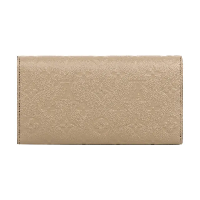 【Louis Vuitton 路易威登】Monogram Sarah 牛皮壓紋發財長夾(M82256)