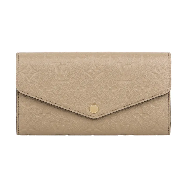 【Louis Vuitton 路易威登】Monogram Sarah 牛皮壓紋發財長夾(M82256)