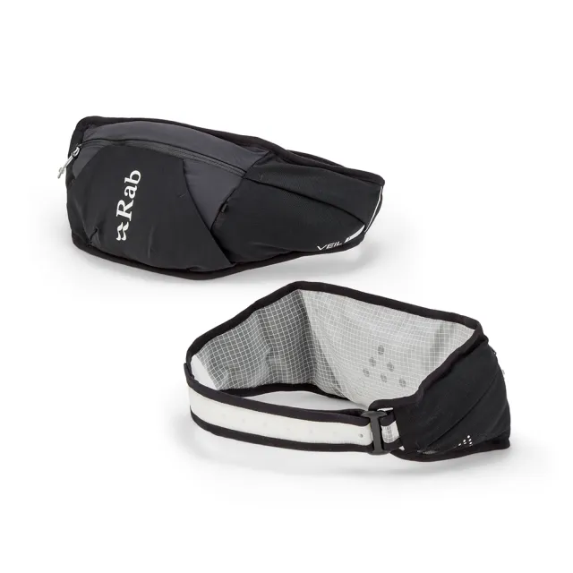 【RAB】Veil 1L 輕量野跑腰包 1L  黑色 #QAP35