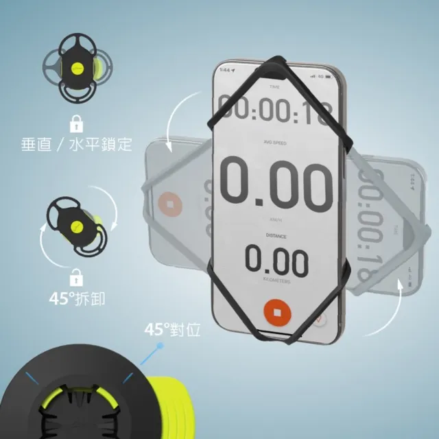 【Bone 蹦克】機車手機綁接3-後照鏡款 (機車手機架/減震/安全鎖定/電動摩托車/手機支架)