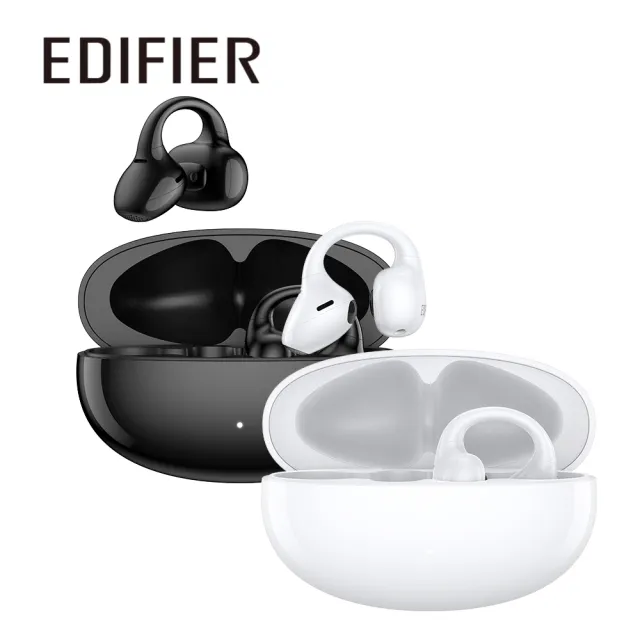 【EDIFIER】LolliClip 開放式降噪耳夾耳機(Hi-Res 錄音室等級/自適應主動降噪)