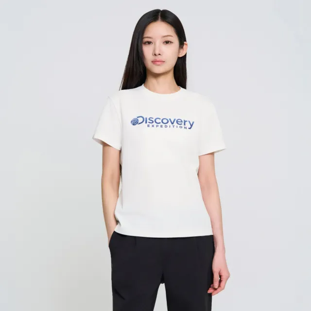【Discovery Expedition】Moraine 女版 大Logo短袖T恤 上衣(DWRS62063-WHS)