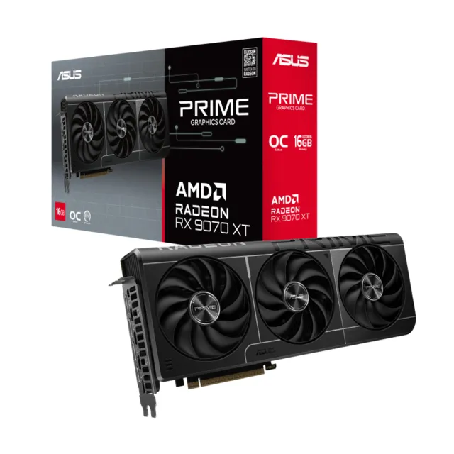 【ASUS 華碩】Prime Radeon™ RX 9070 XT 16G OC Edition 超頻版 顯示卡