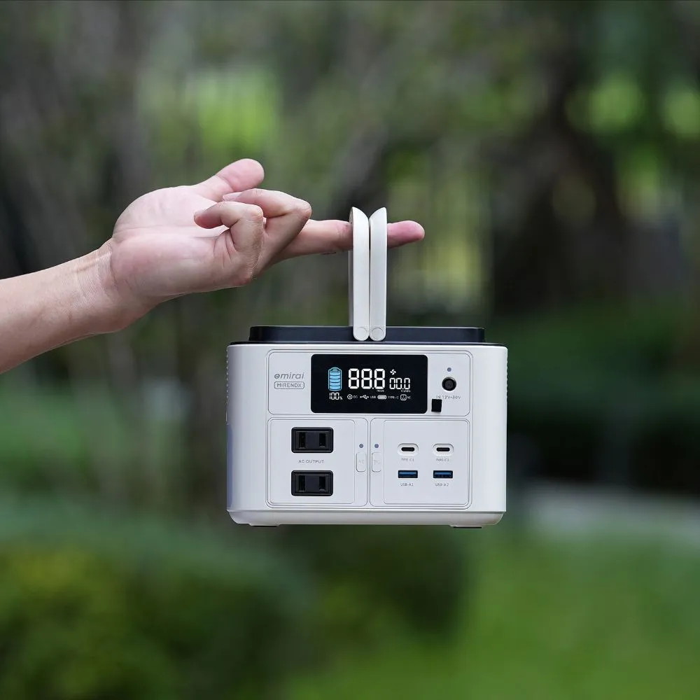 【emirai】MIRENEX儲能小瓦力PRO！手掌大儲能電站再進化NEX430！(戶外防災露營小電站/安全耐用磷酸鐵鋰)
