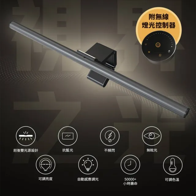 【Link All】CR-52智能遙控螢幕掛燈 52cm (附無線燈光控制器)
