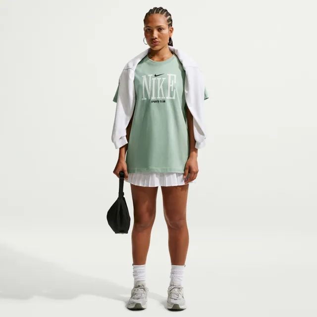 【NIKE 耐吉】短袖上衣 女 訓練 慢跑 AS W NSW CLSC BF OC INCONNECT 綠 IR7889-006