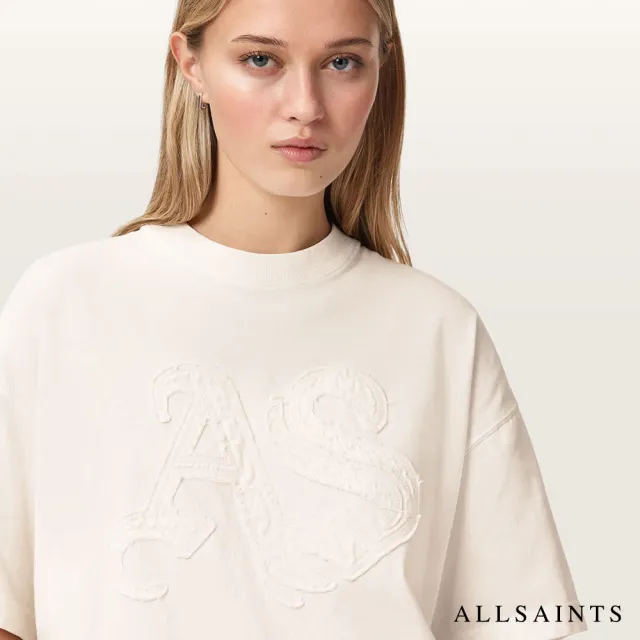 【ALLSAINTS】寬鬆短版修身刺繡蕾絲T恤 (多款任選)