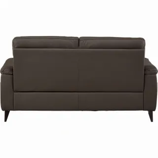【NITORI 宜得利家居】◎3人用半皮沙發 LB07 DBR(半皮沙發 半皮 沙發 LB07)