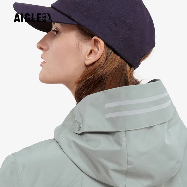 【AIGLE】女 GORE WINDSTOPPER 防風外套｜AG-4A258A185 青瓷綠(女外套 防風外套 windstopper外套)
