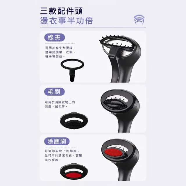 【SAMPO 聲寶】二合一手持式三段蒸汽掛燙機/熨斗(AS-Z2211HL)