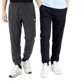 【LE COQ SPORTIF 公雞】防潑水平織運動長褲 男款 2色 LWX81673