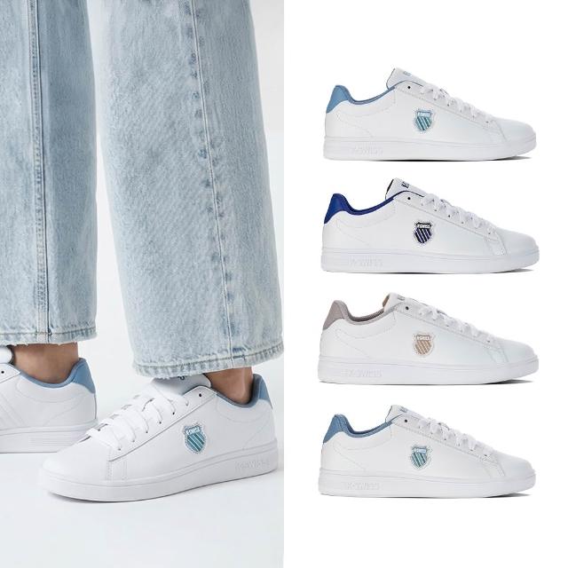 【K-SWISS】經典小白鞋 COURT SHIELD 盾牌 休閒鞋 男女多色選擇 (06599/96599)