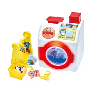 【ANPANMAN 麵包超人】按壓轉轉！晾得好整齊！麵包超人洗衣機(3歲以上)