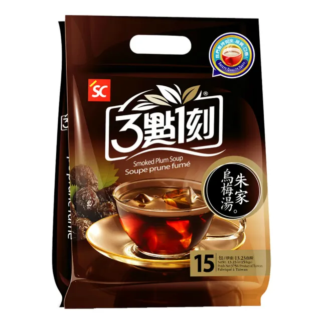 【3點1刻】養生系列(15入/袋) x 5袋組 (黑糖薑母/朱家烏梅/冰糖扁桃仁/燕麥薏仁)