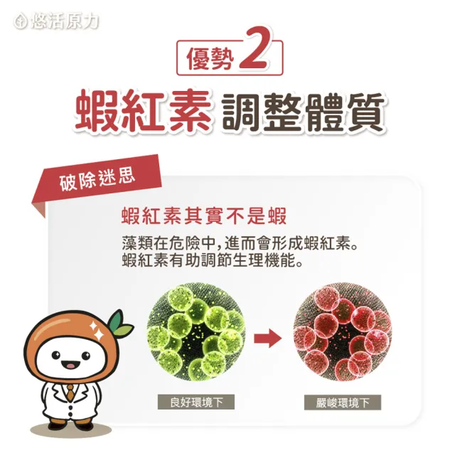 【悠活原力】全新升級 金盞花萃取葉黃素+紅藻萃取蝦紅素x3(30mg/粒 30粒/盒 共90粒 升級版)