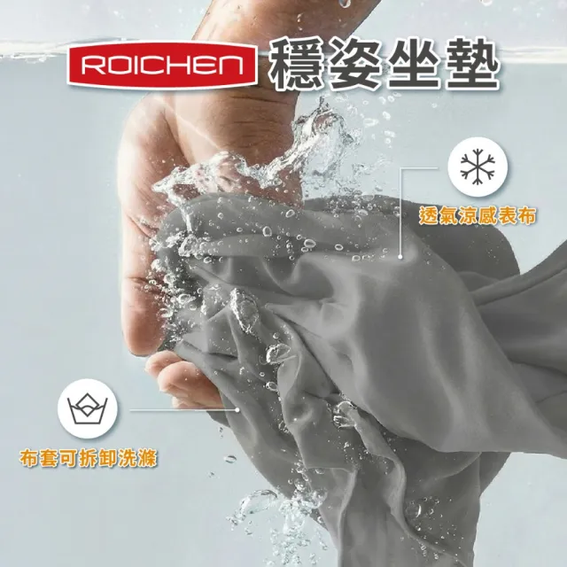 【Roichen】穩姿坐墊 2入組 (男女款各一) 人體工學坐墊 久坐減壓不疲勞 透氣涼感 三明治空氣層