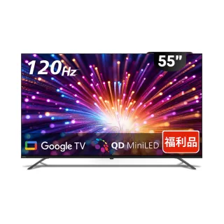 【Philips 飛利浦】特價B品 55吋 4K UHD MiniLED 120Hz Google 顯示器(55PML8969)
