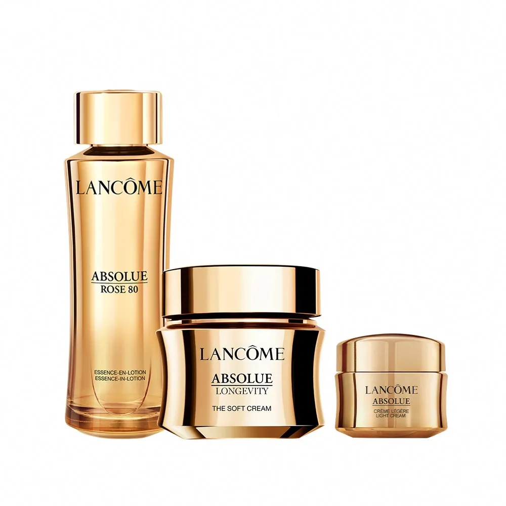 【LANCOME 蘭蔻】官方直營 玫瑰霜60ml+玫瑰精露150ml(LANCOME/永生玫瑰霜/抗老/PDRN)