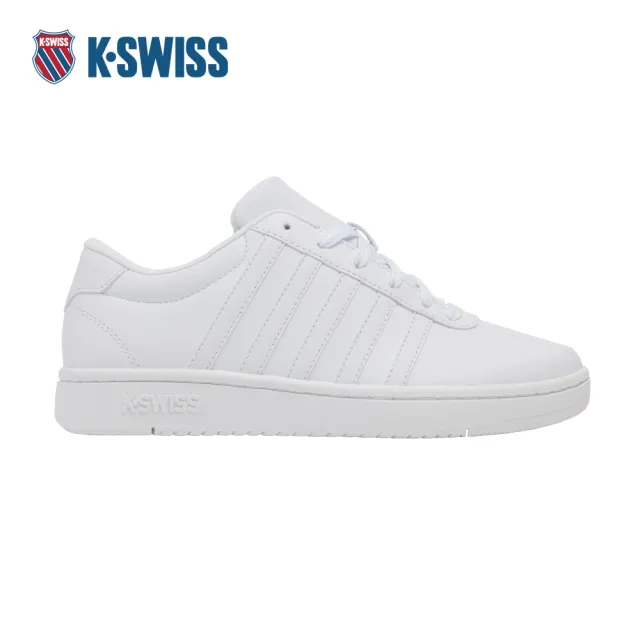 【K-SWISS】經典運動鞋 COURT OPEN STRIPES 休閒 男鞋 白色 04776-101-M