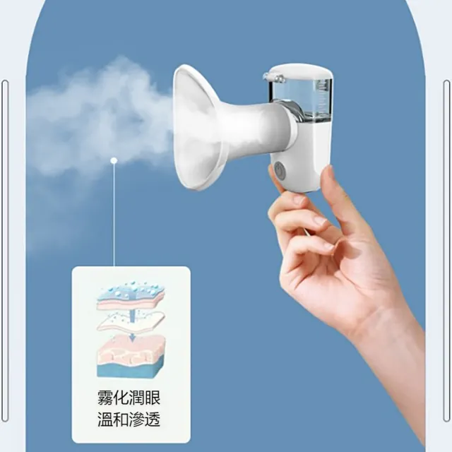 【kingkong】手持式奈米噴霧潤眼儀 智能眼部霧化器 洗眼器(眼部保濕/緩解乾澀疲勞/隱形眼鏡族必備）