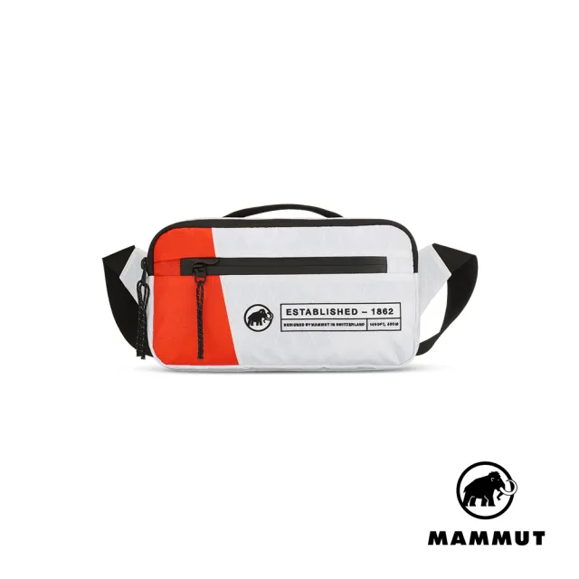 【Mammut 長毛象】Seon Alpine Waistpack  2L 經典紅白攀岩休閒腰包/斜肩包 白/經典紅 #2810-01340