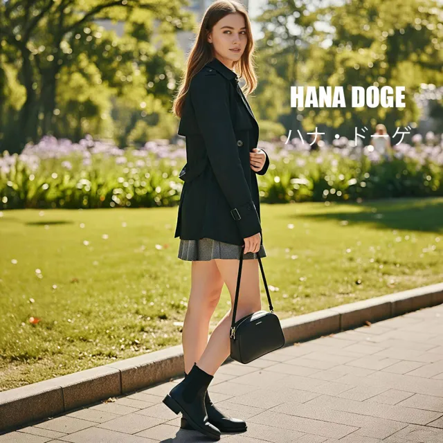 HANA DOGE ハナ・ドーゲ 時尚極簡風百搭不退流行垂墜感薄款風衣外套大衣