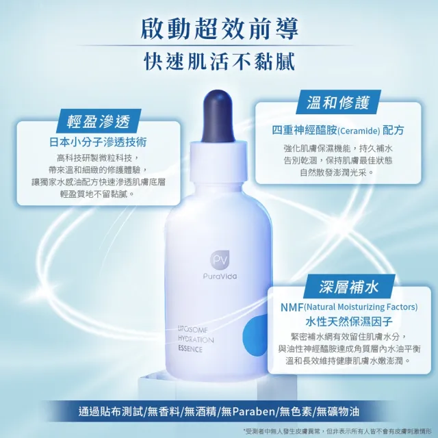 【PuraVida 璞若美得】分子保濕前導修護液 60mL