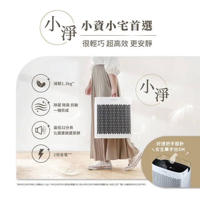 【Honeywell】空氣清淨機超值組(HPA-5250WTWV1+HPA-100APTW)