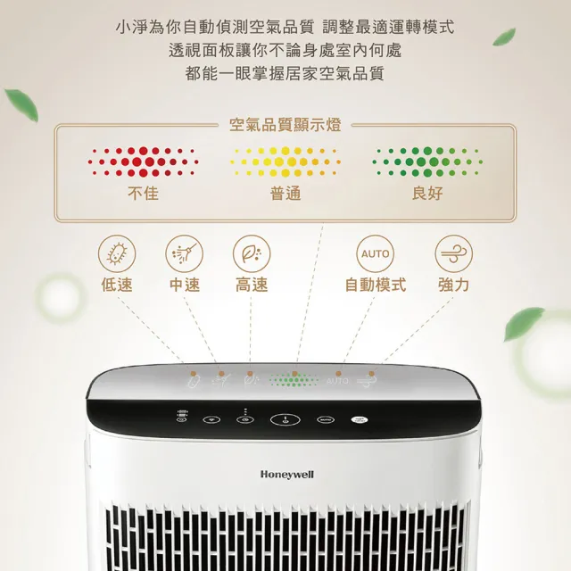 【Honeywell】空氣清淨機超值組(HPA-5250WTWV1+HPA-100APTW)