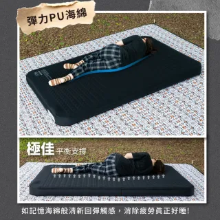 【NUIT 努特】巢好睡 單人電動充氣TPU床墊 內建電動幫浦 USB充電 露營充氣床墊 超彈海綿 沖孔海綿 (NTB105)
