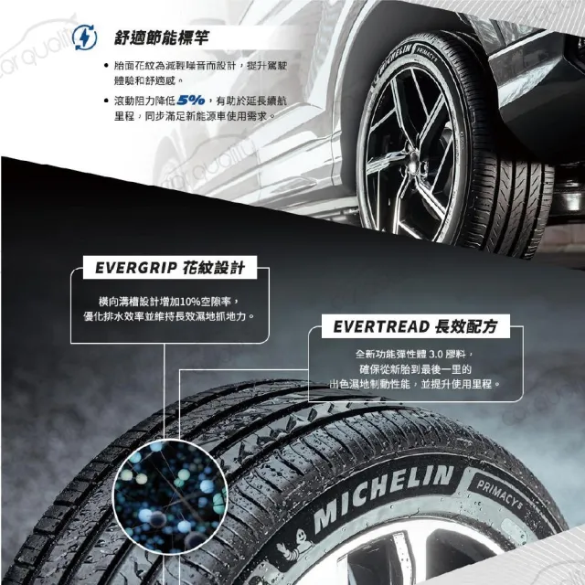 【Michelin 米其林】PRIMACY 5 輪胎四入組送安裝_205/55/16吋(車麗屋)