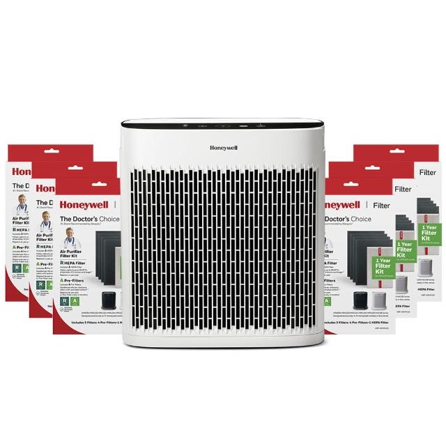 【Honeywell】六年份耗材組(內含濾網HRF-ARVP100 x6盒▼再送淨味清淨機 HPA5150WTWV1)